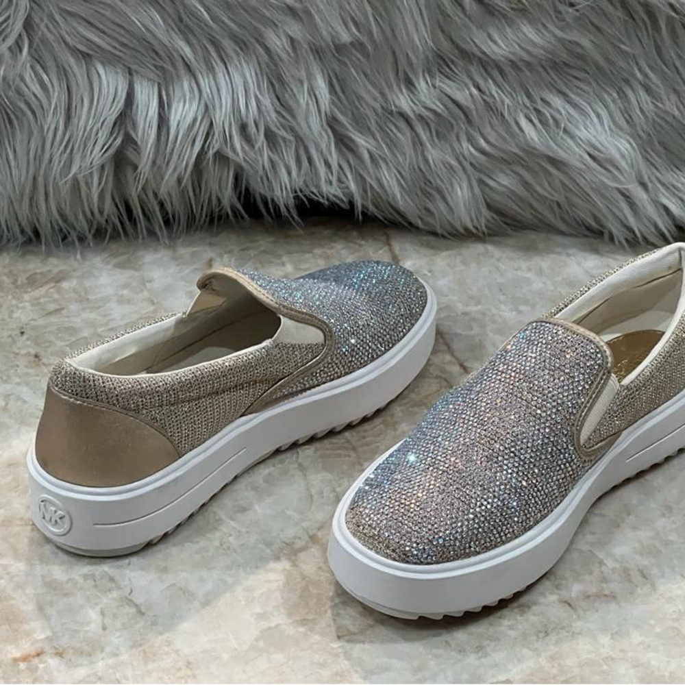 Michael Michael Kors Women’s Keaton Glitter Shoes. New - Picture 4 of 10